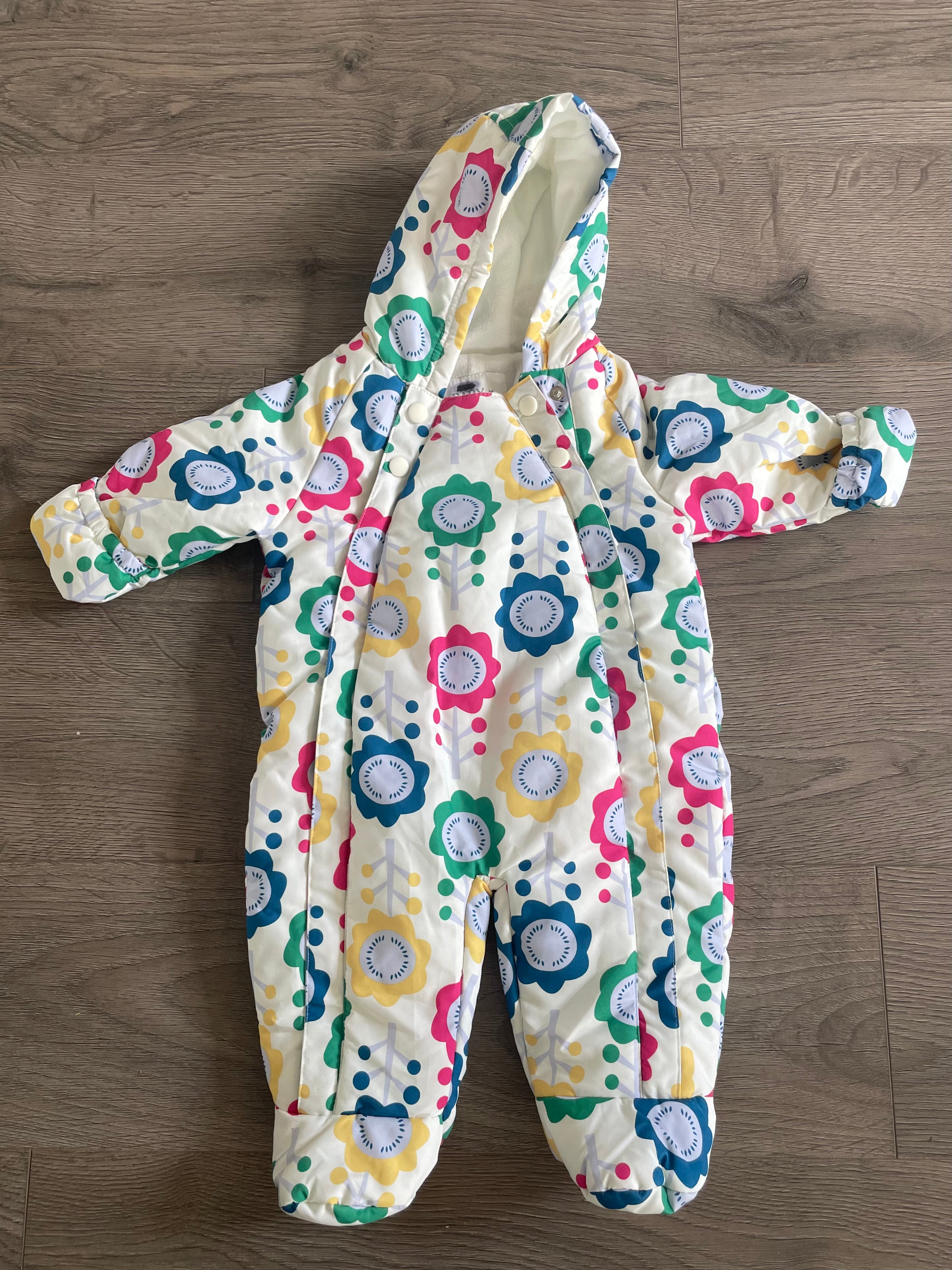 White Flower Snowsuit (3-6 mths)