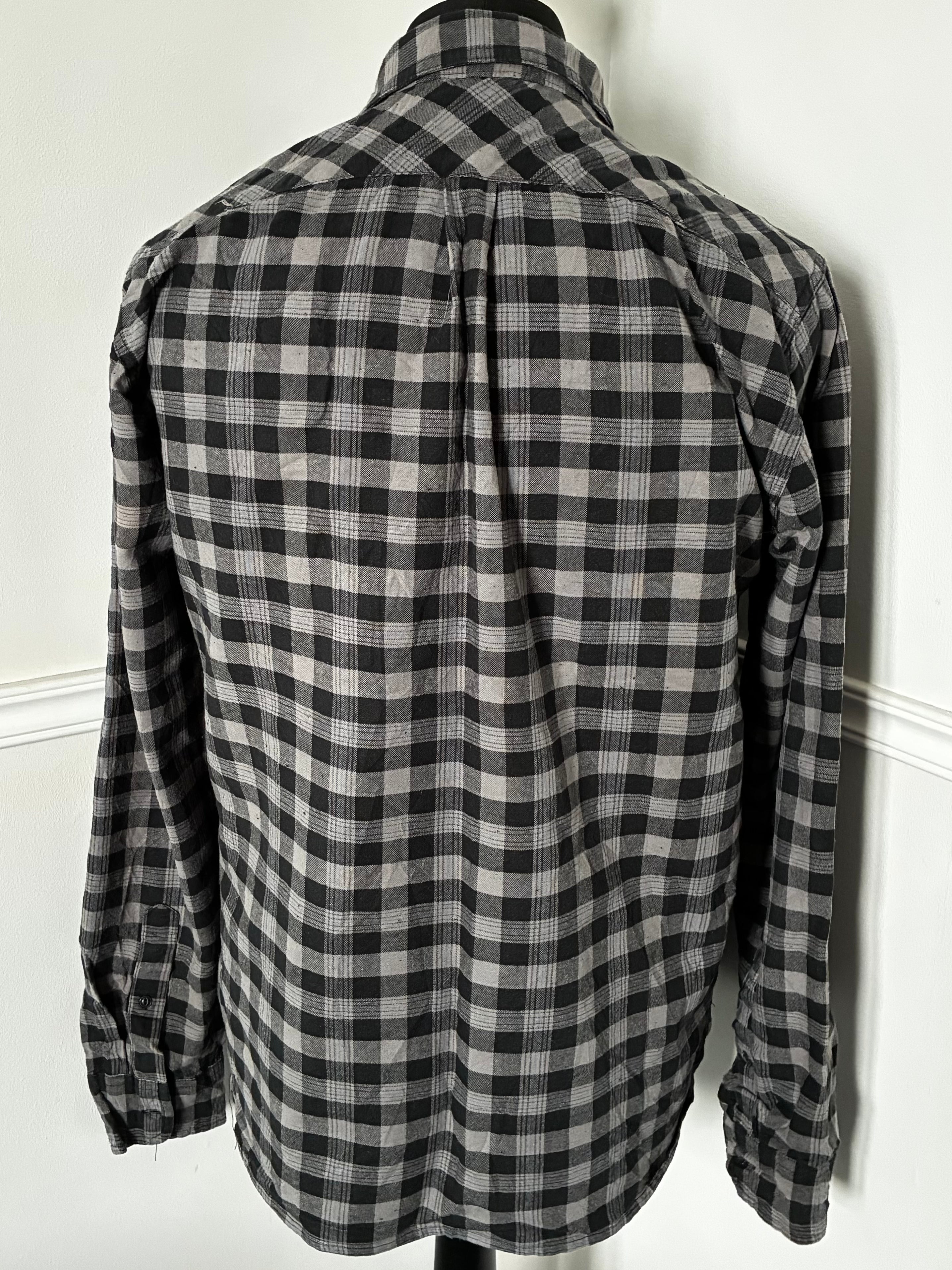 Thin Levis Black/Grey Checked Flannel, L