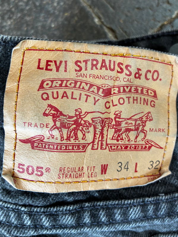 Vintage Levi's 505, Black, W32, L32