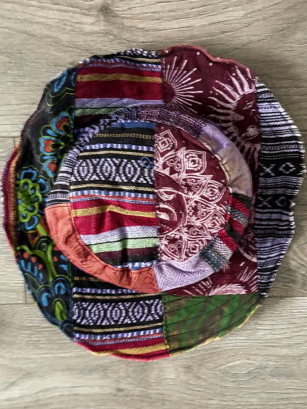 Patch Hat with Wire Brim, L