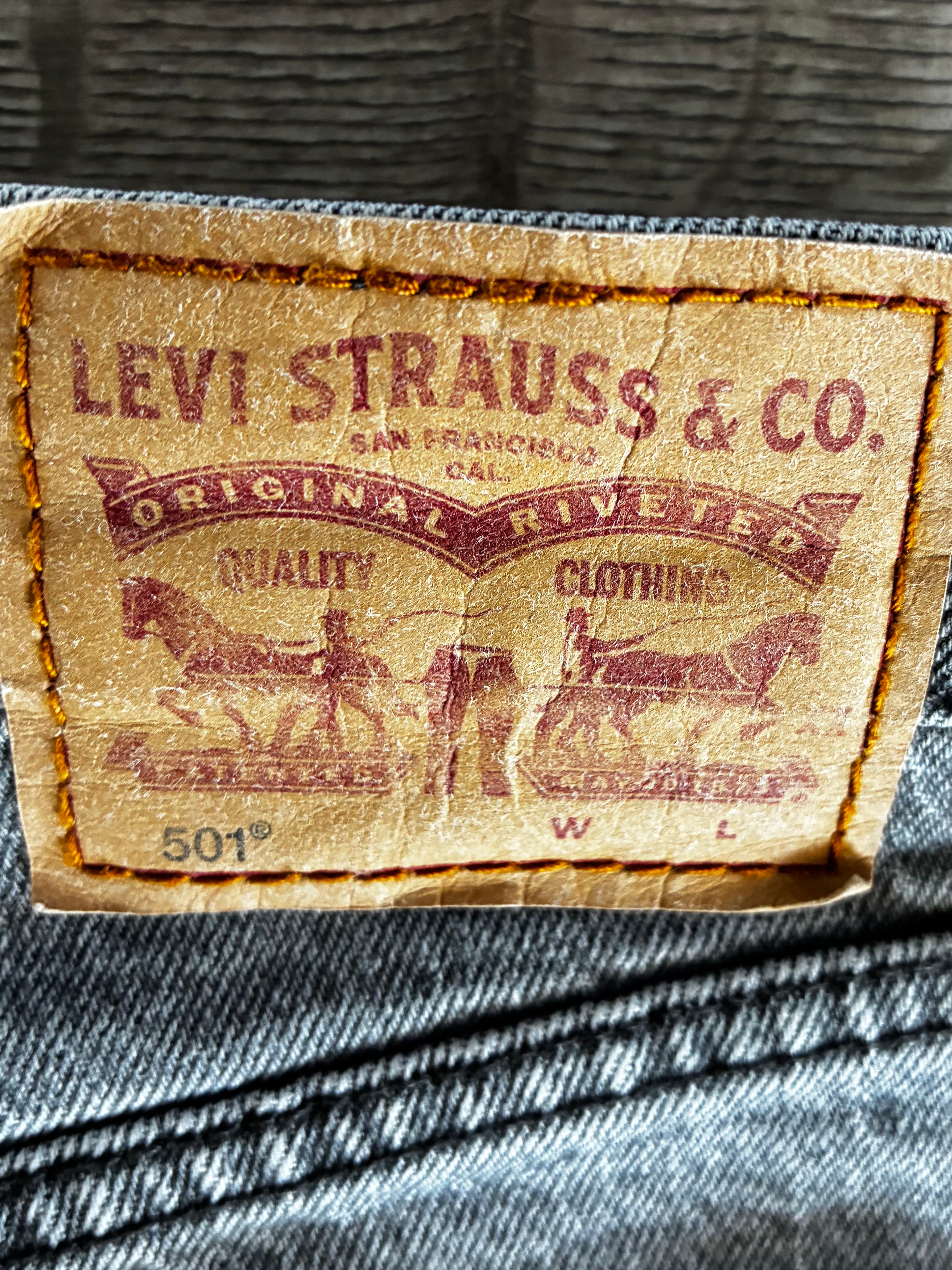 Vintage Levi's 501, Grey, W28, L30