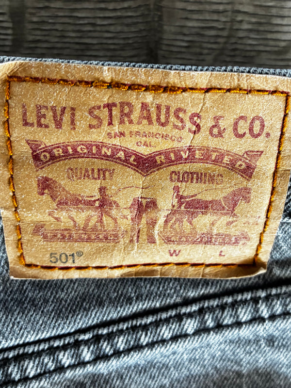 Vintage Levi's 501, Grey, W28, L30