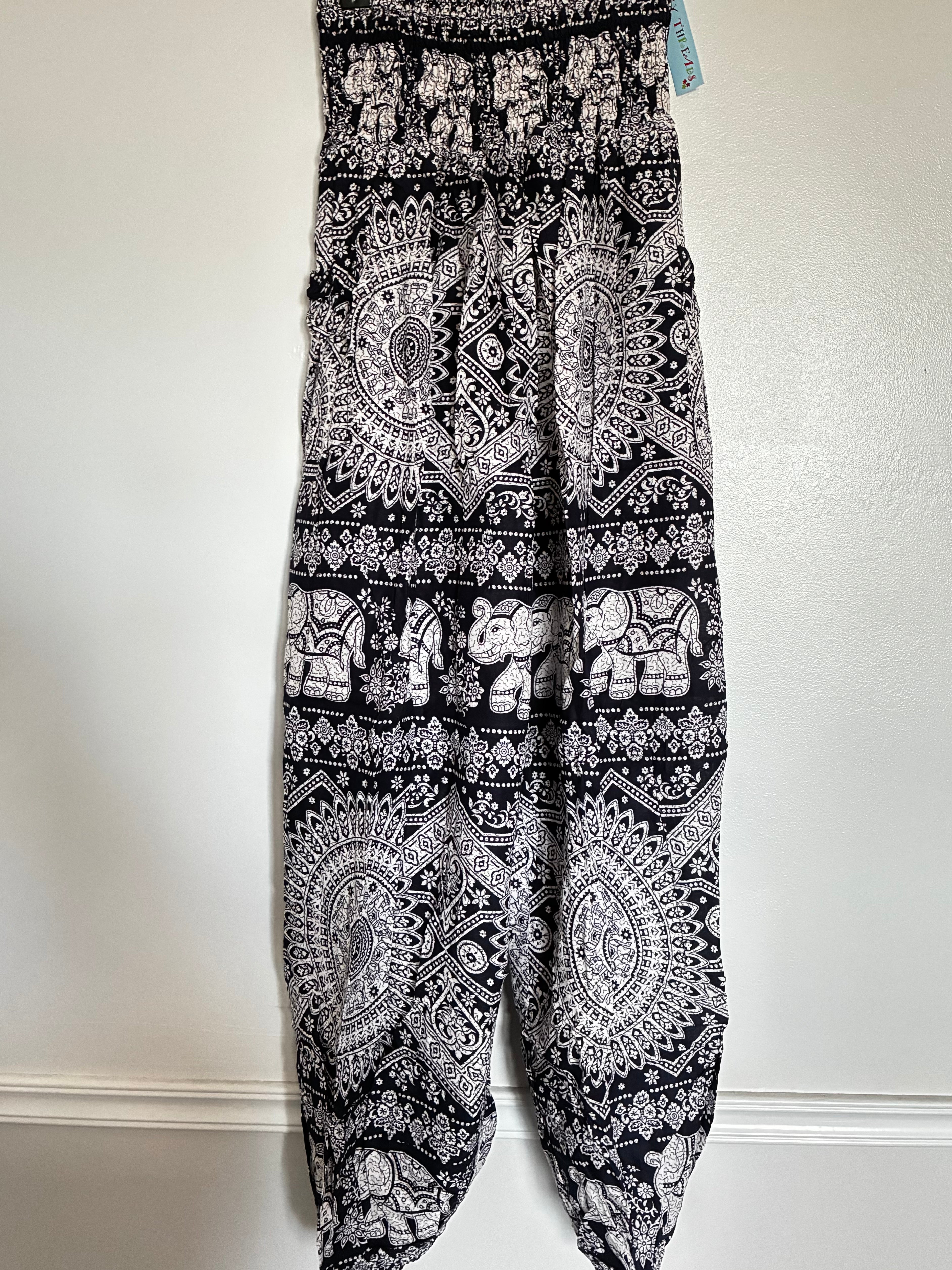 Navy Elephant Harem Trousers