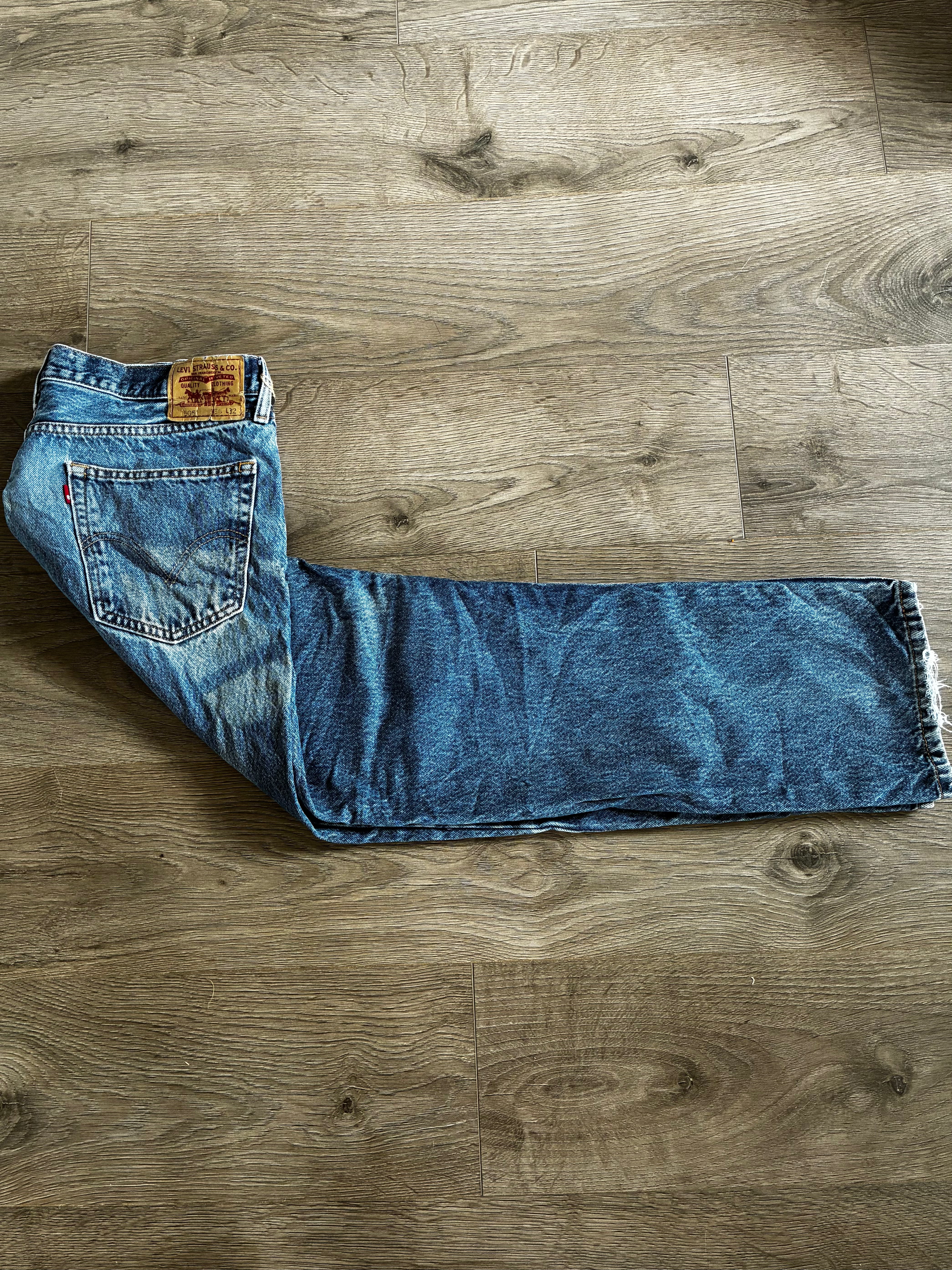 Vintage Levi's 505, Blue, Label - W36, L32, Actual Size - W37, L32