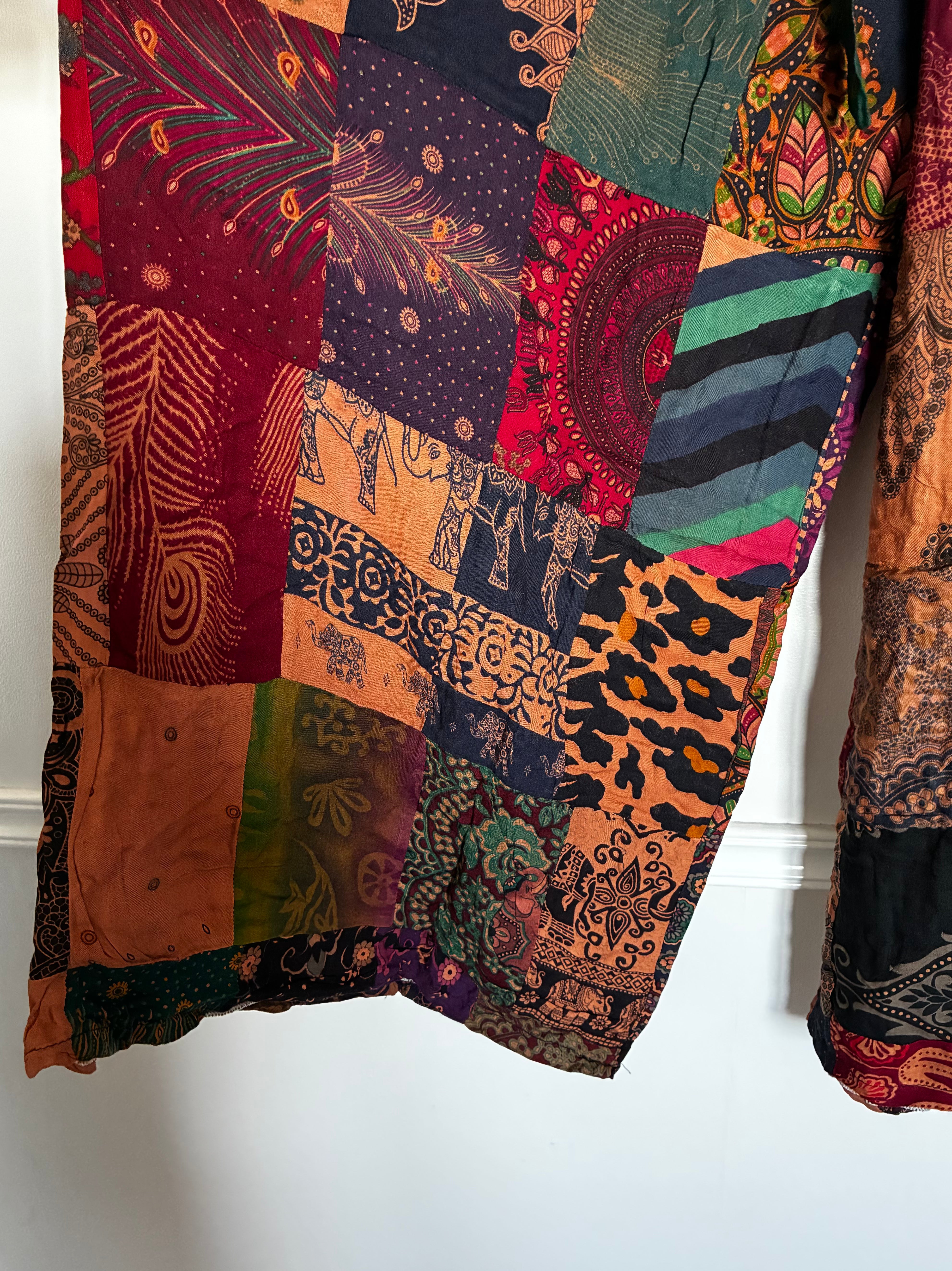 Patchwork Flare Trousers