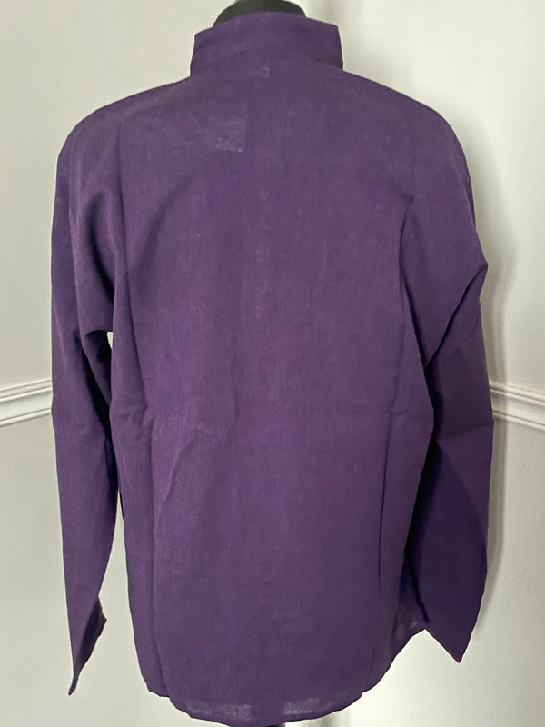 Purple Cotton Shirt, XXL