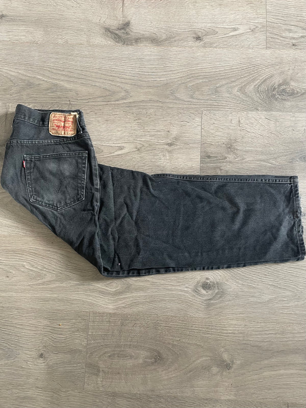 Vintage Levi's 550, Black, Label - W36, L30 Actual Size - W36, L29