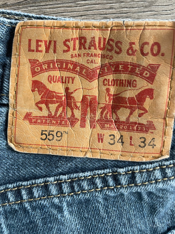 Vintage Levi's 559, Blue, W34, L34