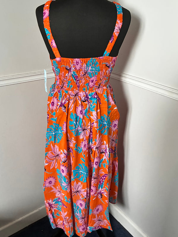 Orange/Turquoise Sundress