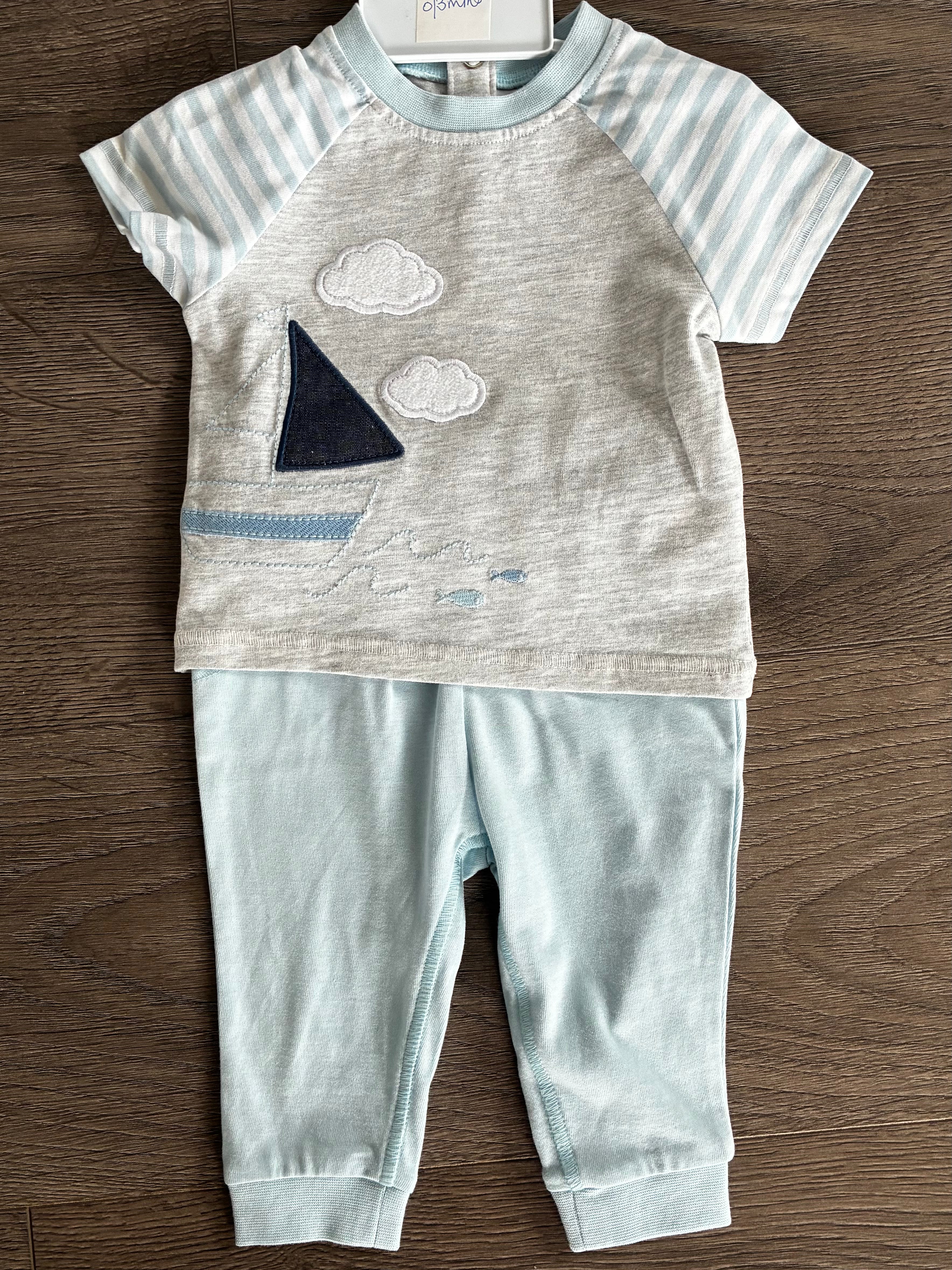 T shirt and joggers Set (0-3mths)