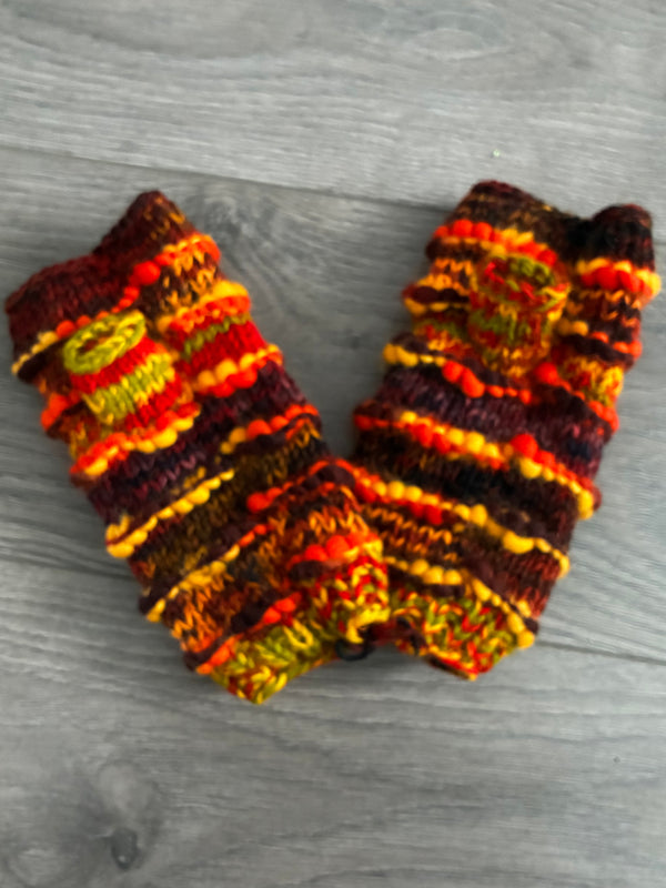 Woollen fleece lined hand warmers