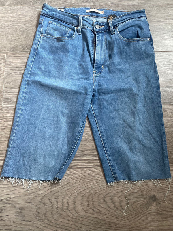 Vintage Up-cycled Levi's 725 Shorts, Blue, W30 L12