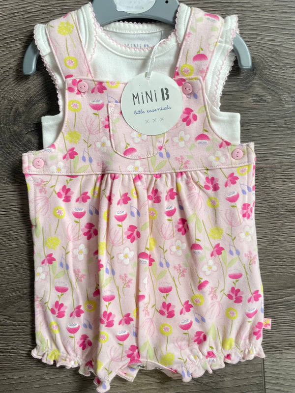 Flower Dungarees set (newborn)