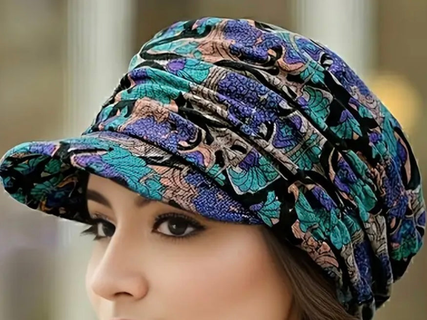 Vintage Flower Print Cap