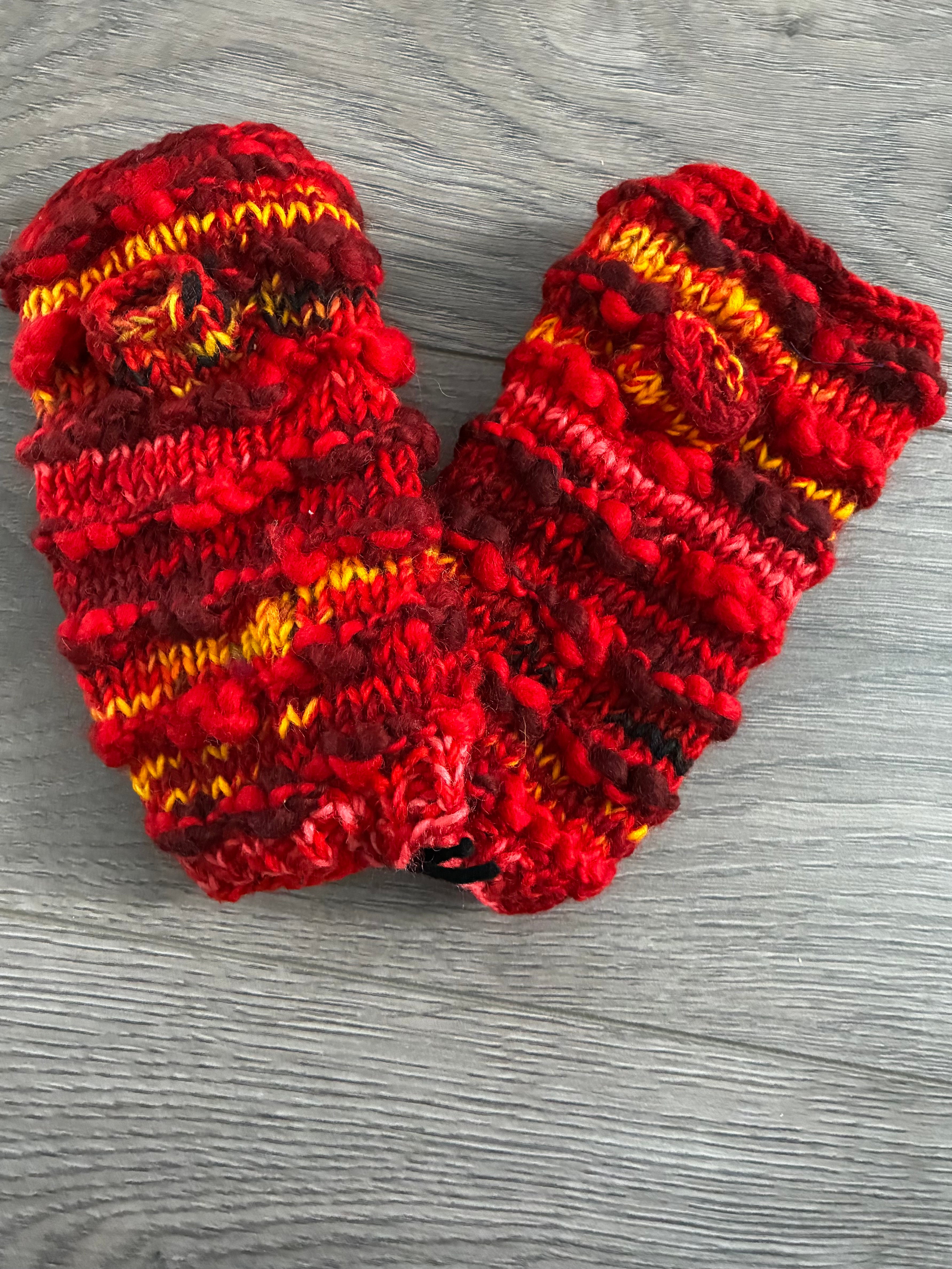Woollen fleece lined hand warmers