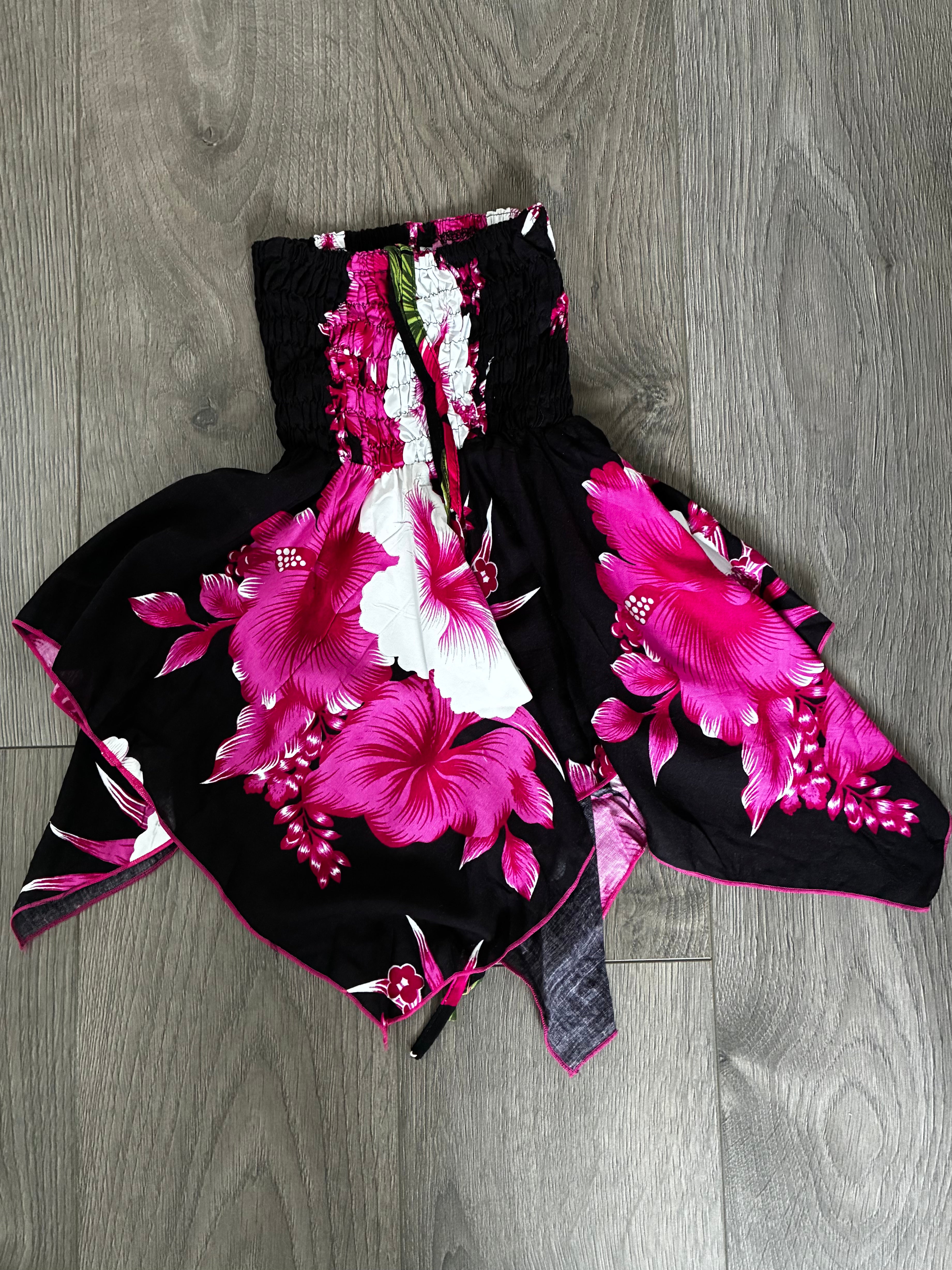 Black/Pink/White Pixie Dress, S