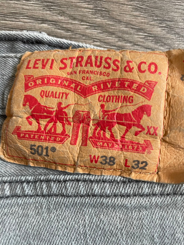 Vintage Levi's 501, Beige, Label - W38, L32, Actual Size - W41, L33