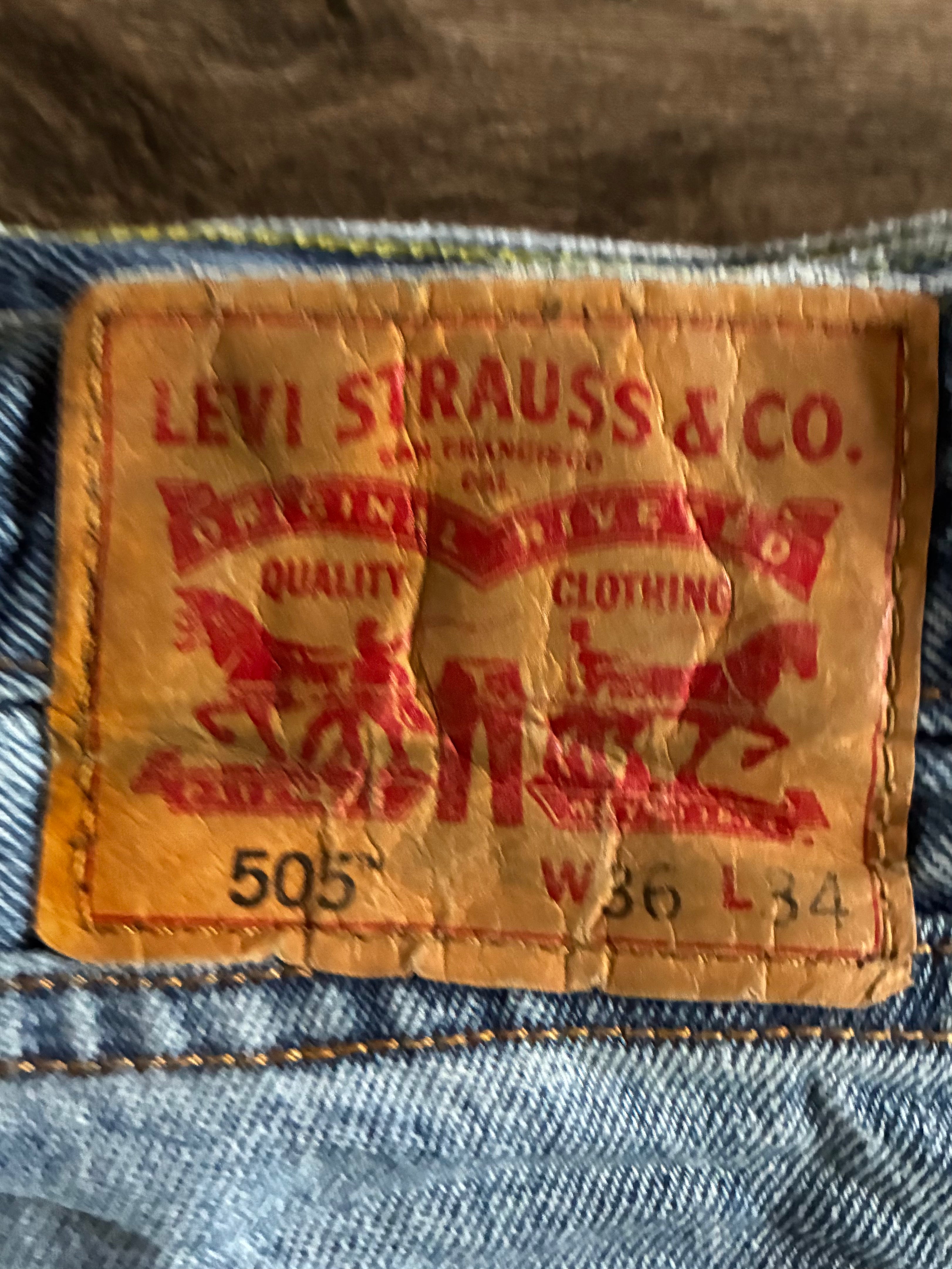 Vintage Levi's 505, Blue, W37, L33