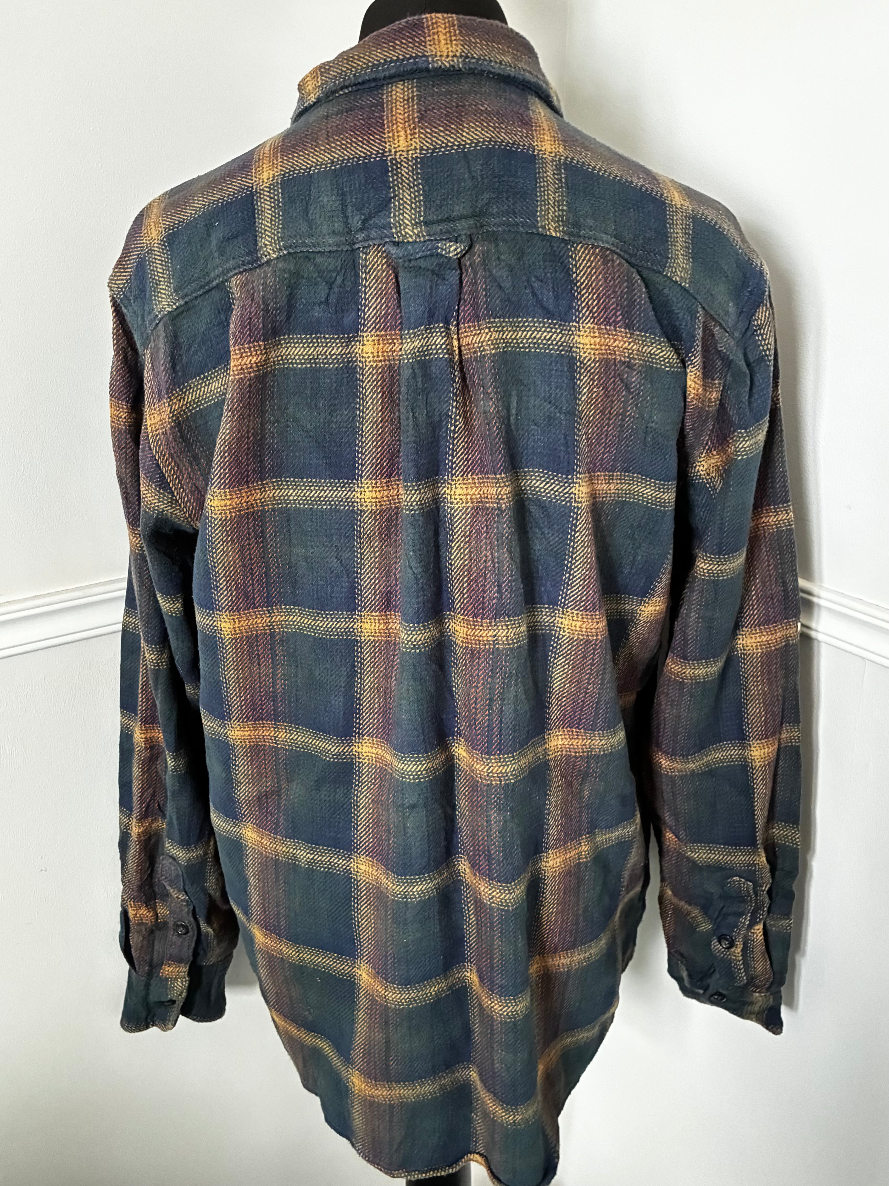 Thick Blue/Yellow Checked Flannel, XL