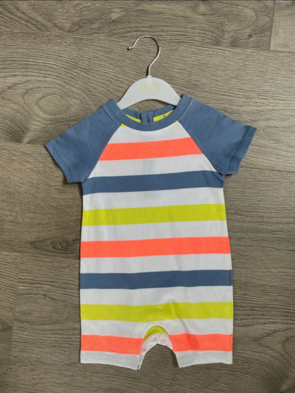 Stripey Rainbow Romper (3-6 mths)