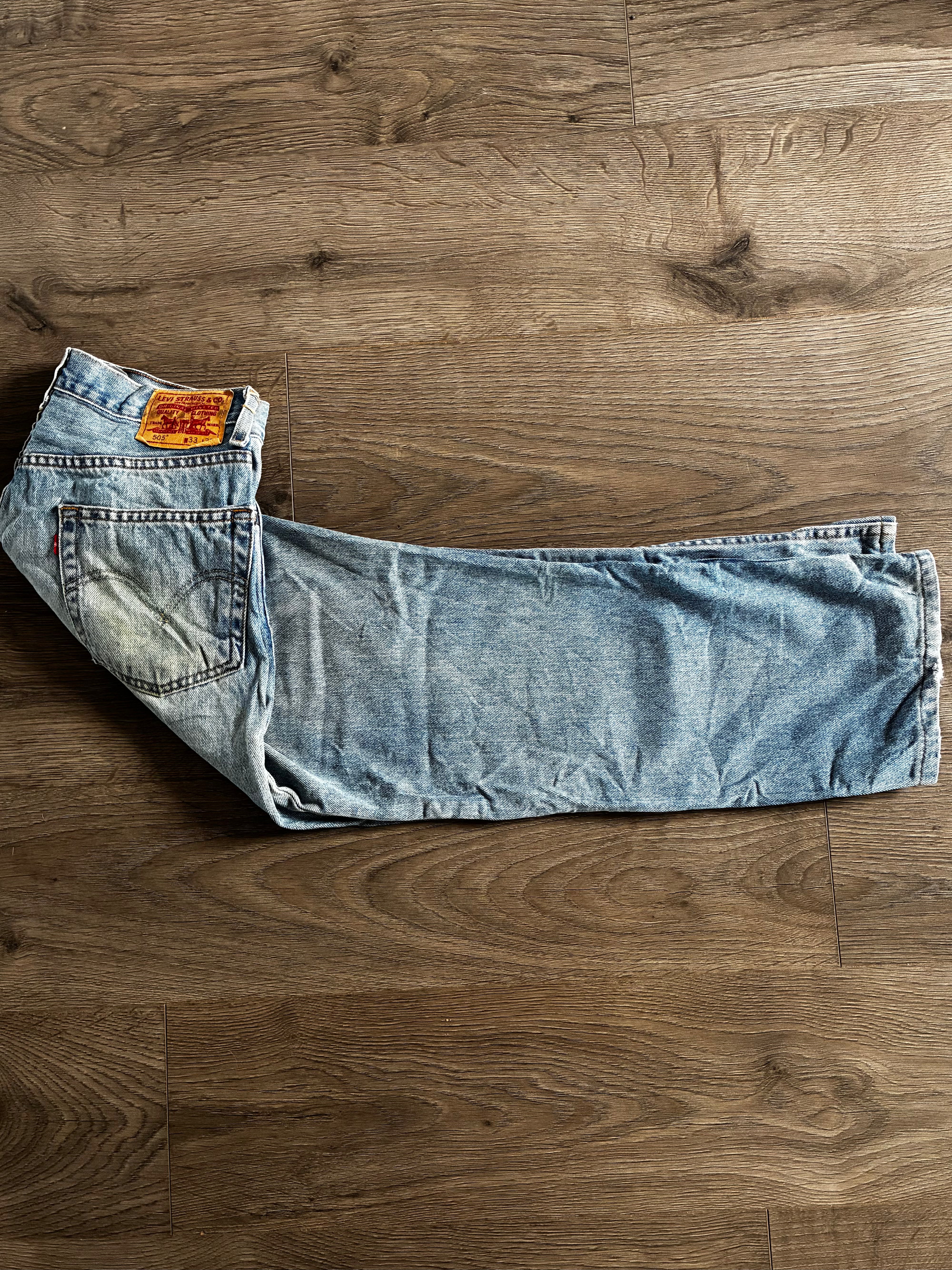 Vintage Levi's 505, Light Blue, Label - W33, L30, Actual Size - W33, L29