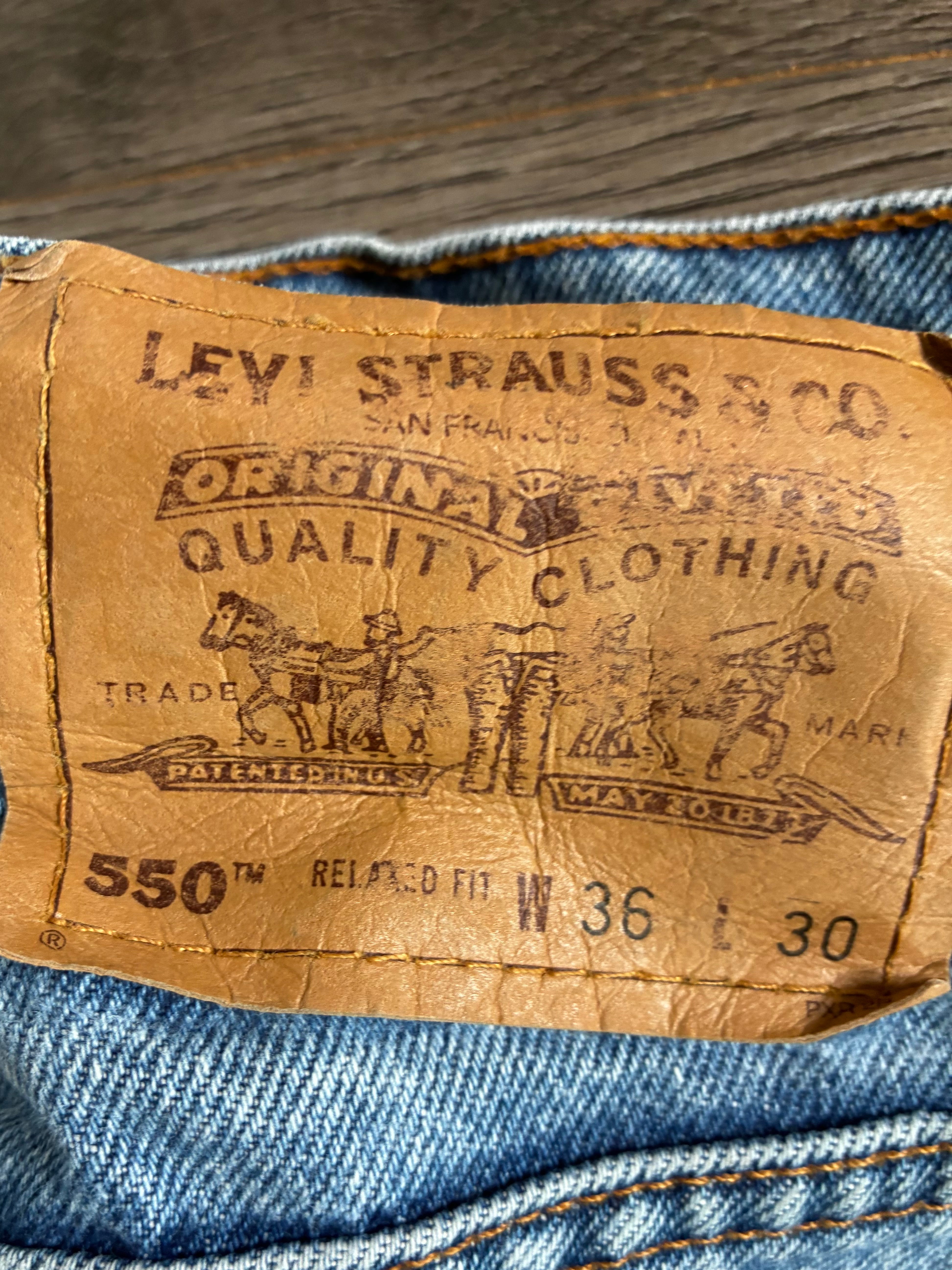Vintage Levi's 550, Blue, W34, L30