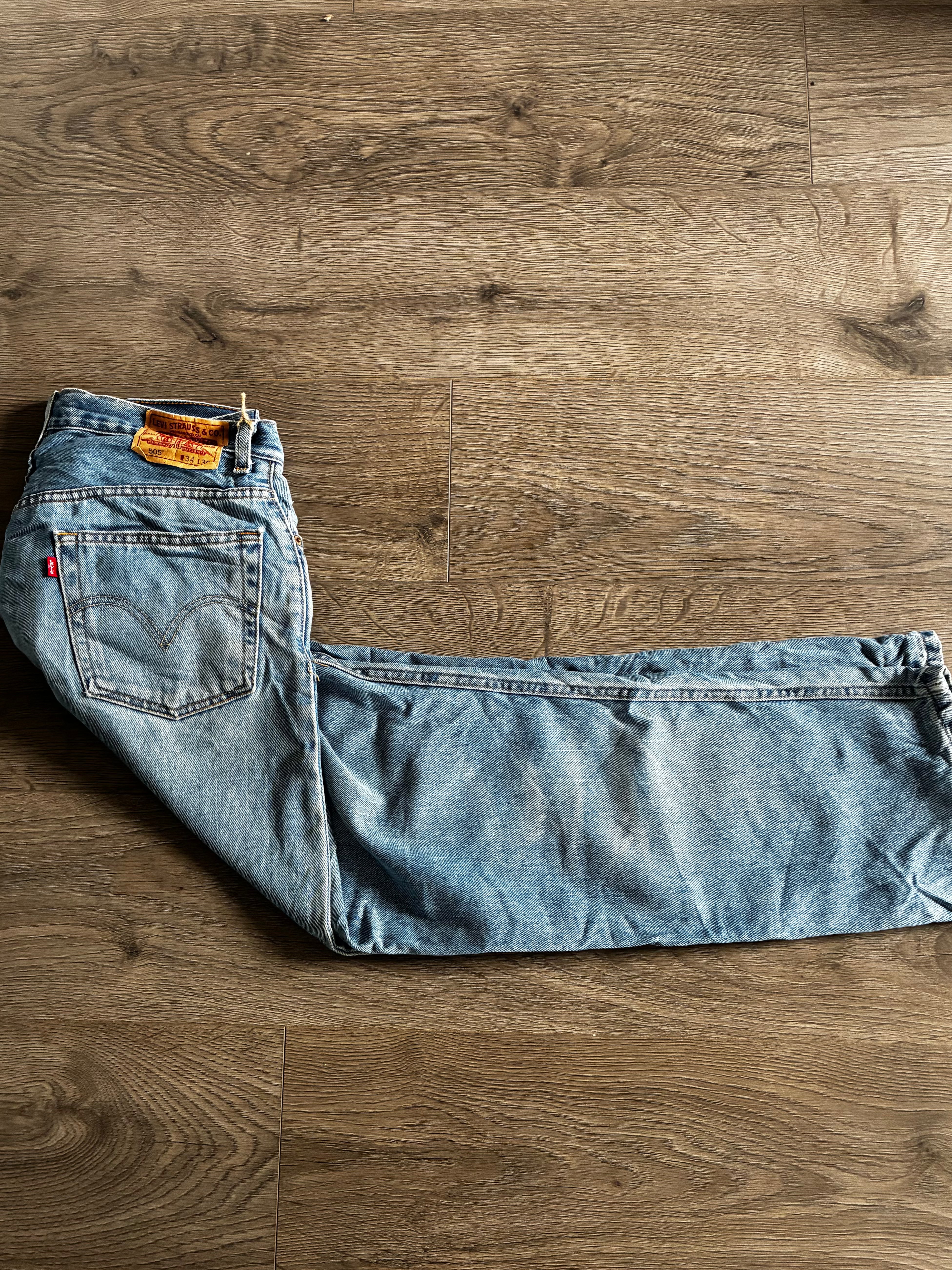 Vintage Levi's 505, Blue, Label - W34, L30, Actual Size - W35, L30