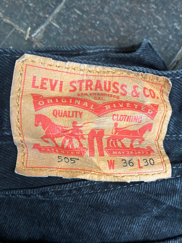 Vintage Levi's 505, Black, W36, L30