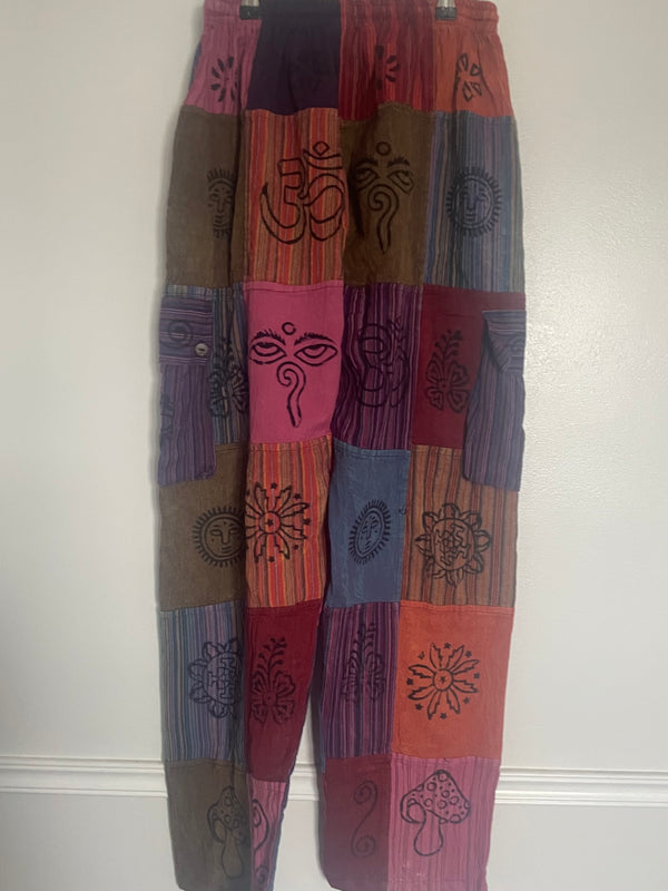 Patchwork Cargo Trousers, XXL