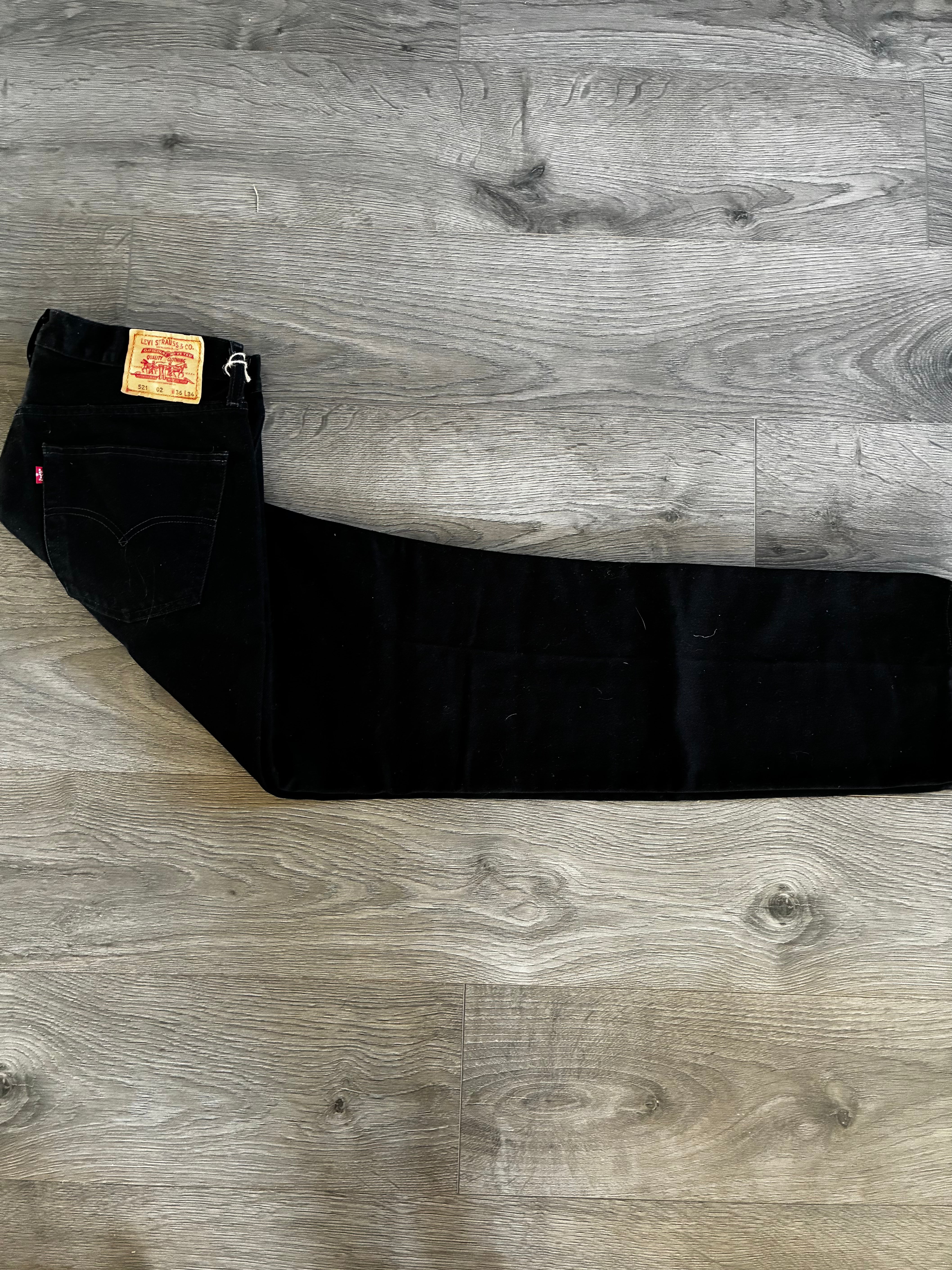 Vintage Levi's 521, Black, W36, L34