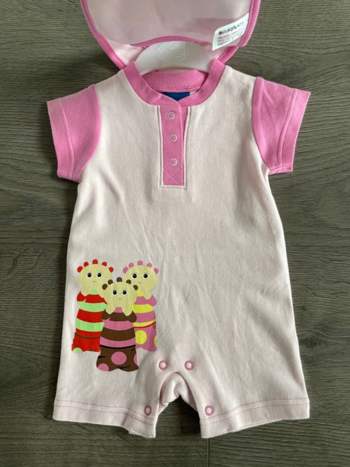 Tombliboo Romper and Bib (0-3 mths)