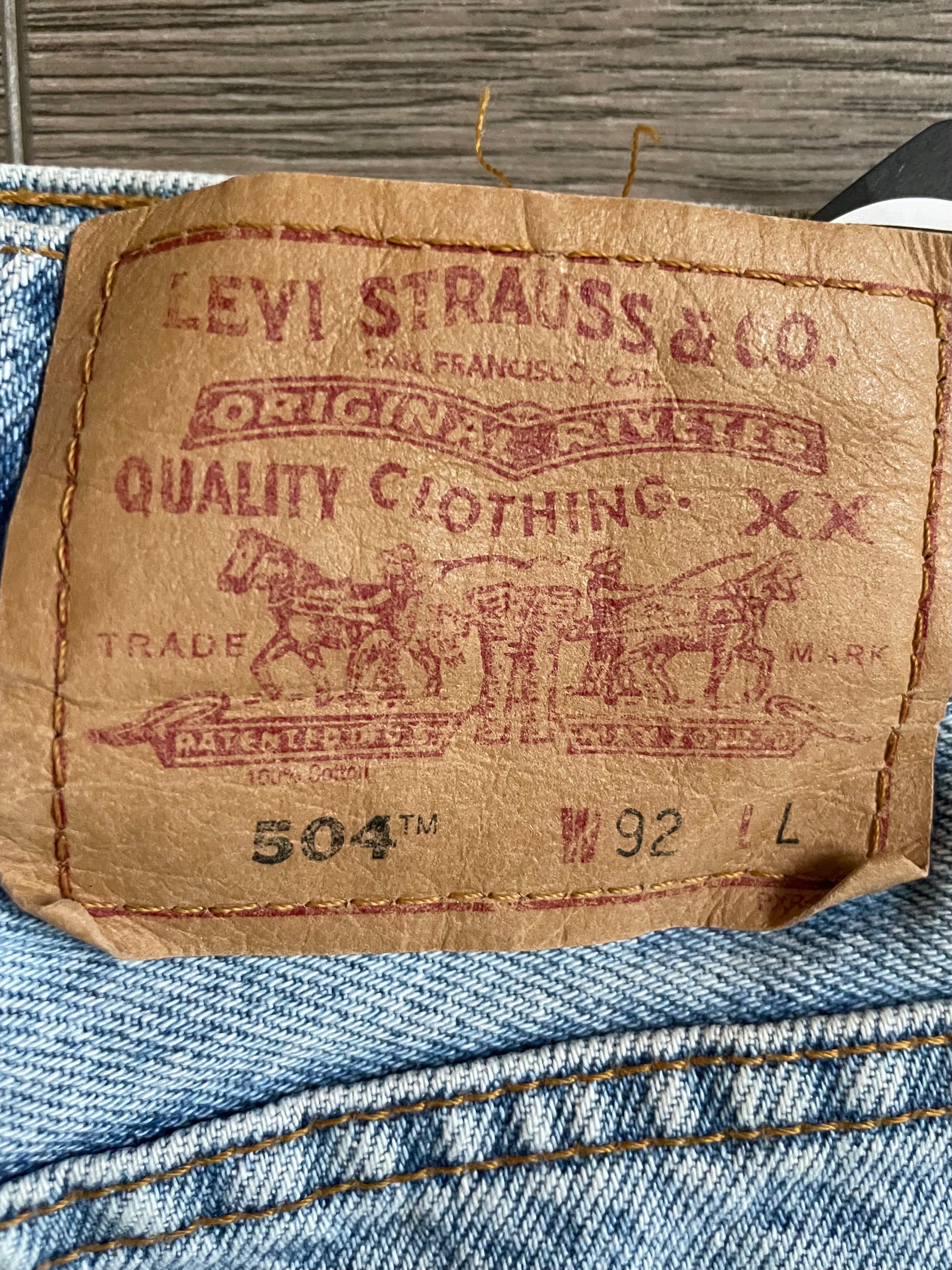 Vintage Levi's 504, Light Blue, W35, L30