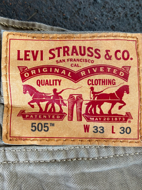 Vintage Levi's 505, Beige, W33, L30