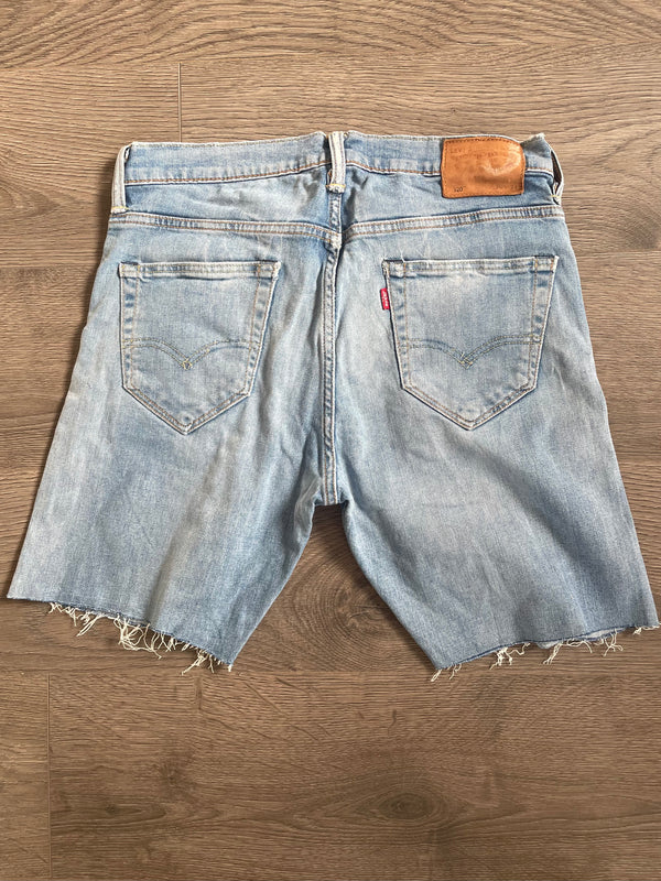 Vintage Up-cycled Levi's 520 Shorts, Light Blue, W33 L8