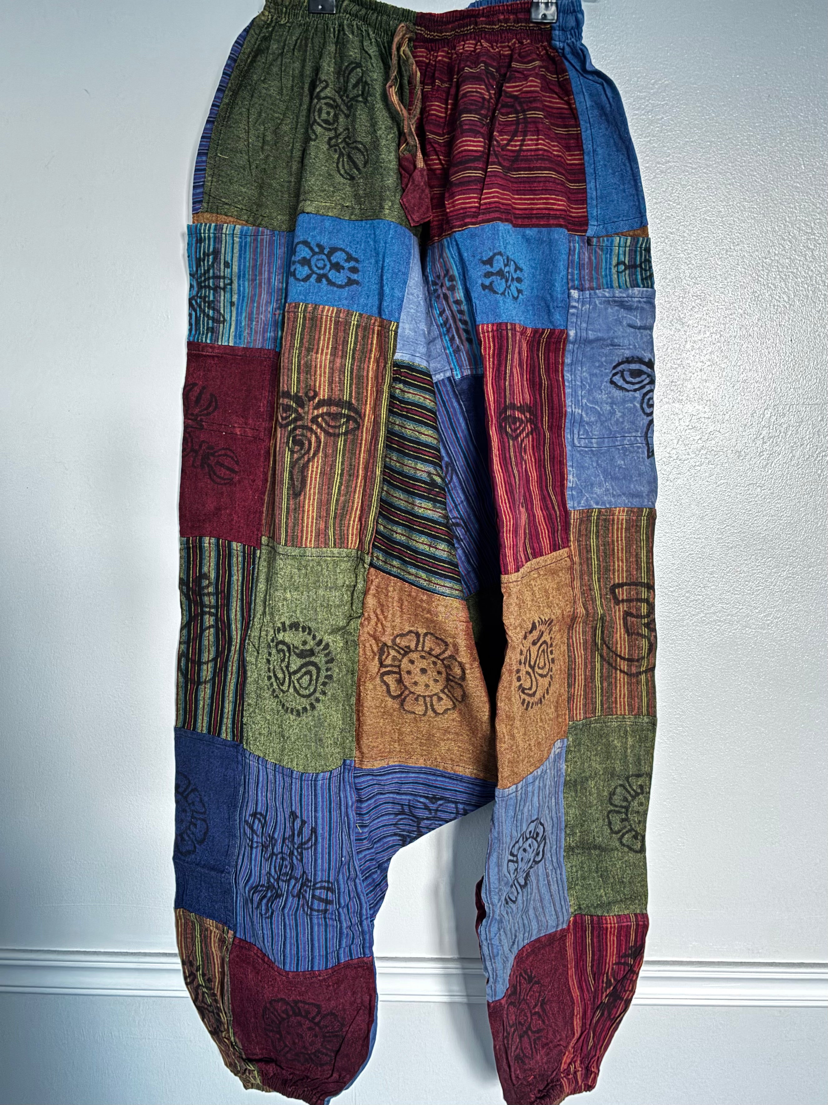 Patchwork Aladdin Trousers, M/L