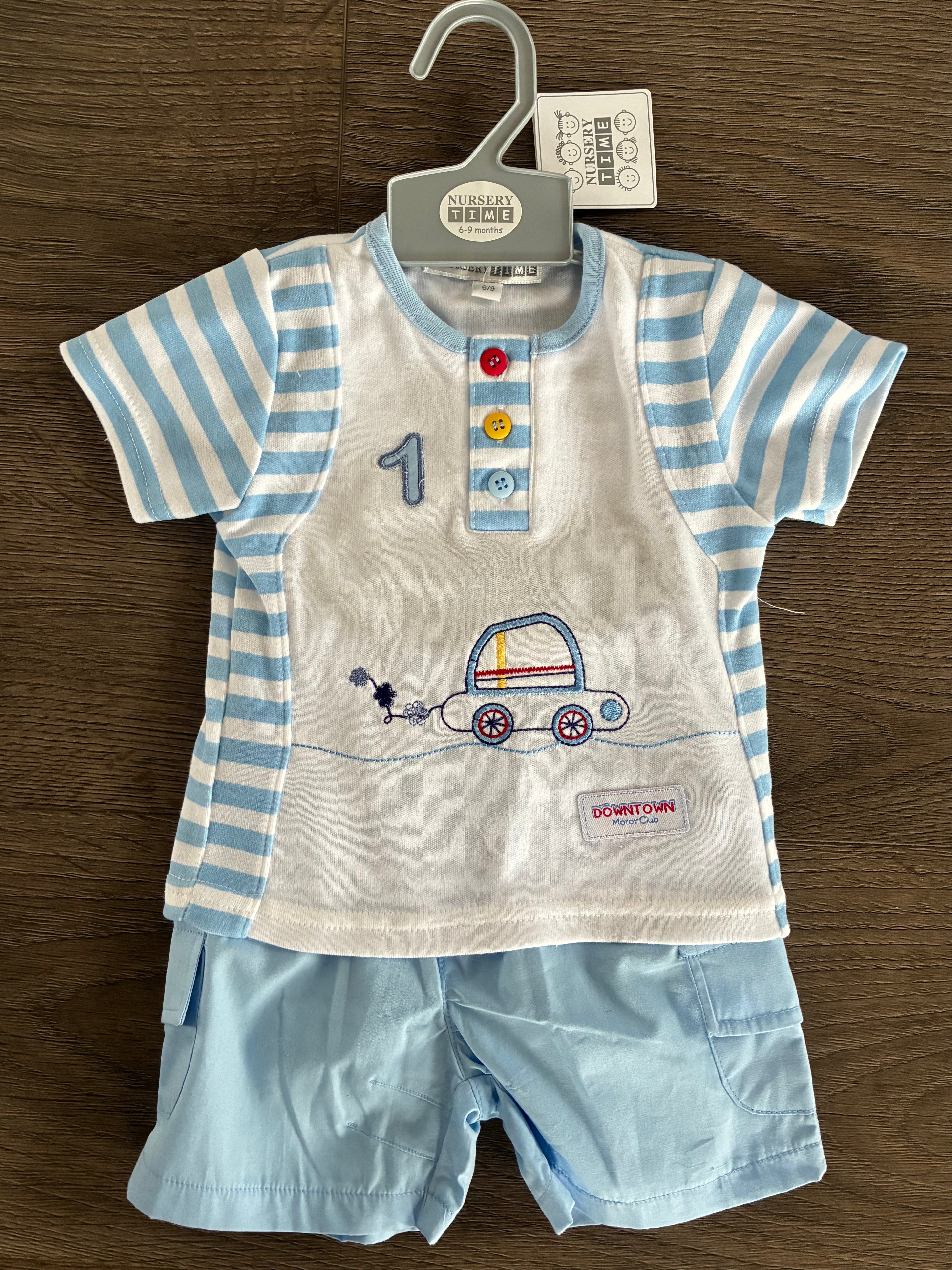 2 Piece Car T Shirt Set (6-9mths)
