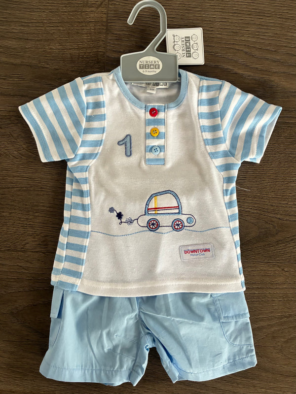 2 Piece Car T Shirt Set (6-9mths)