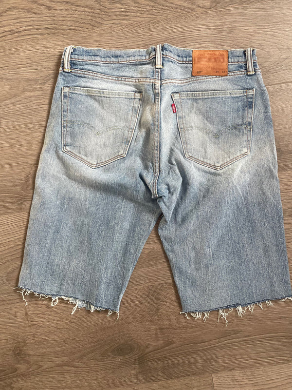 Vintage Up-cycled Levi's 527 Shorts, Blue, W34 L12