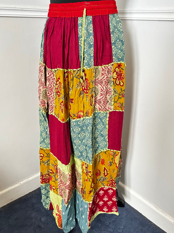 Multi Patchwork Skirt
