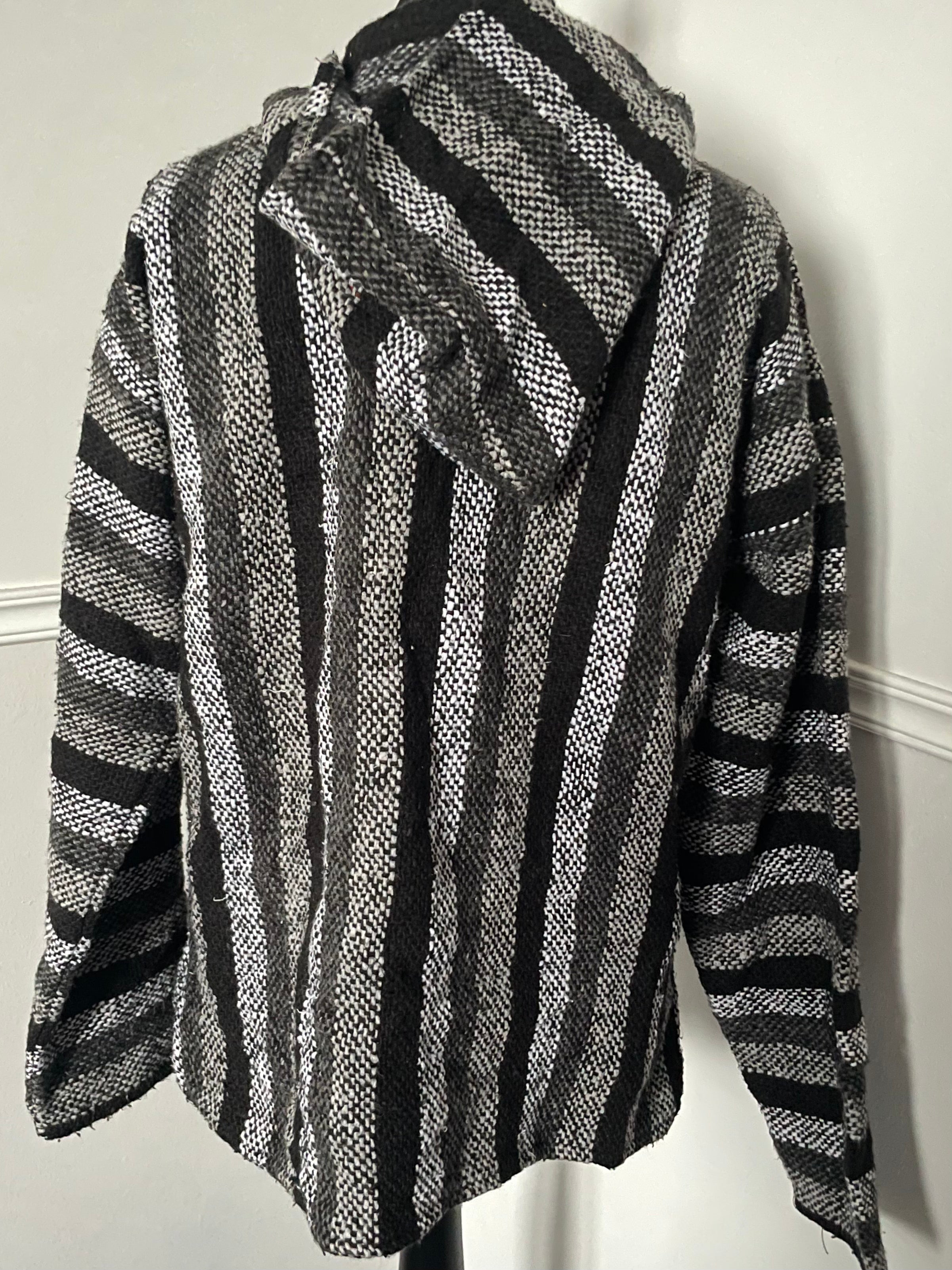 Black/Grey Baja Hoodie, M