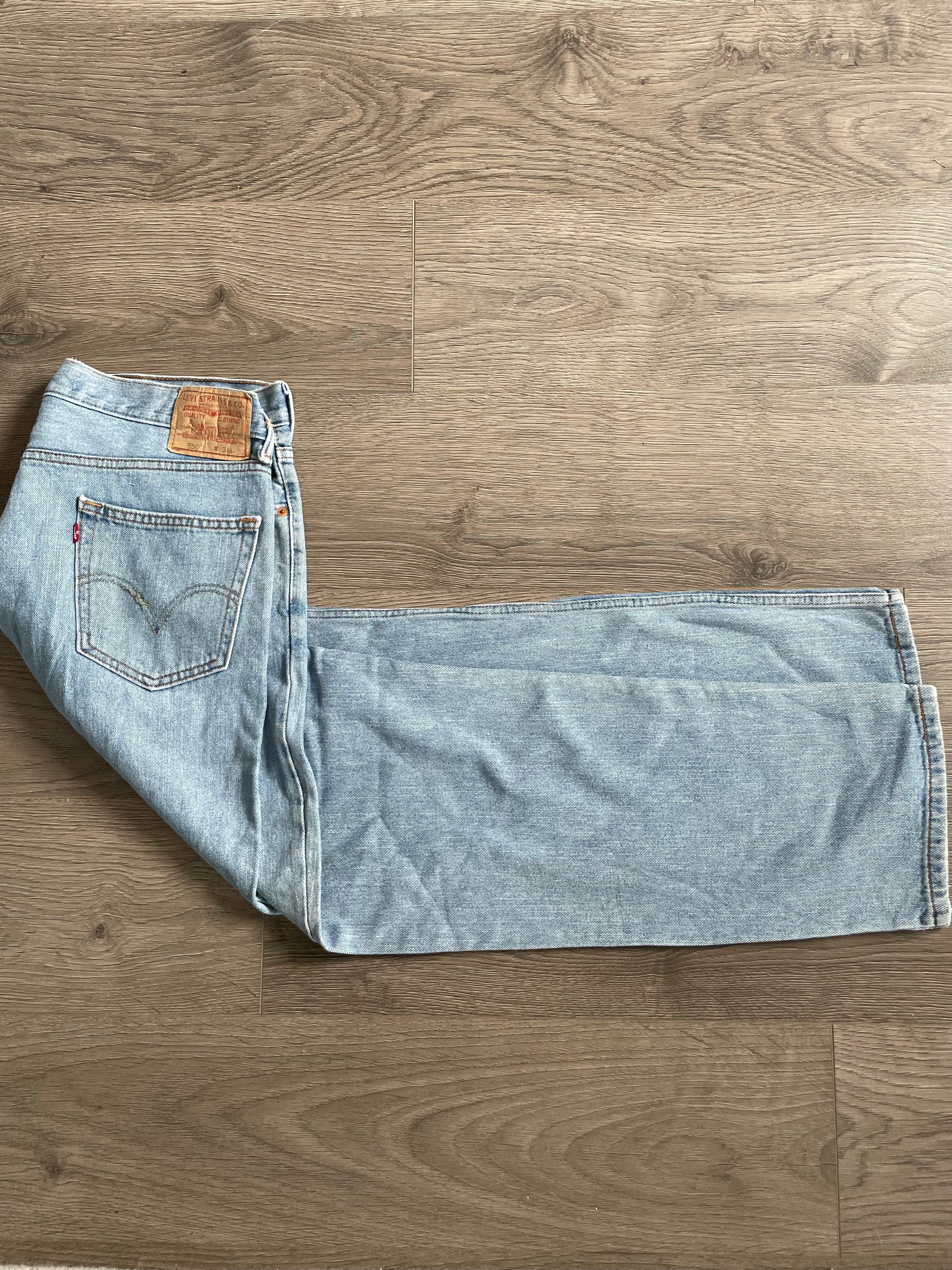 Vintage Levi's 550, Blue, Label - W36, L32 Actual Size - W37, L33