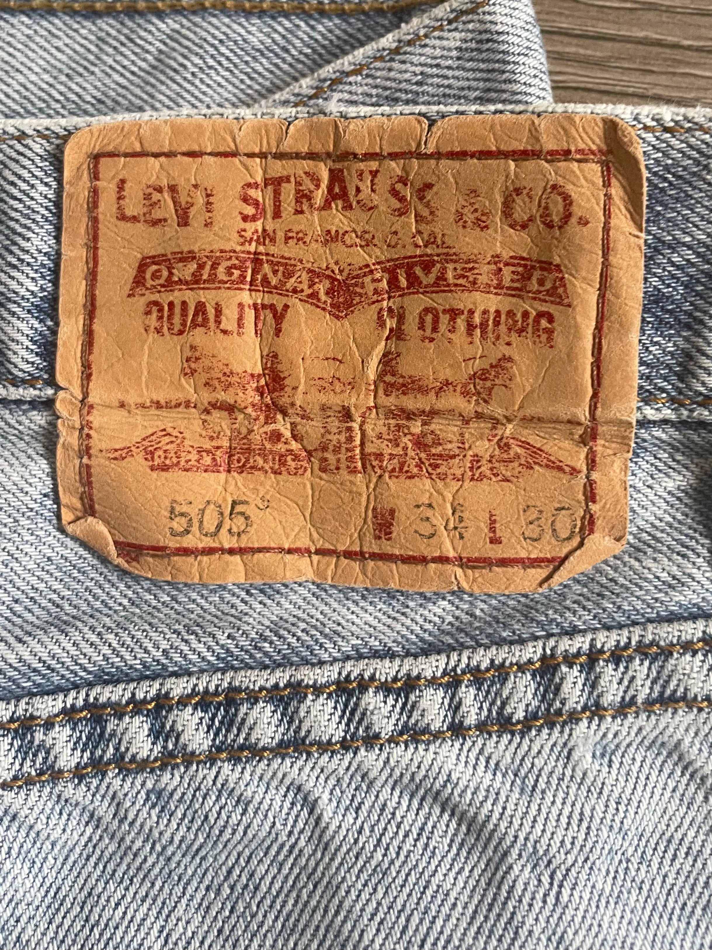 Vintage Levi's 505, Blue, W34, L30