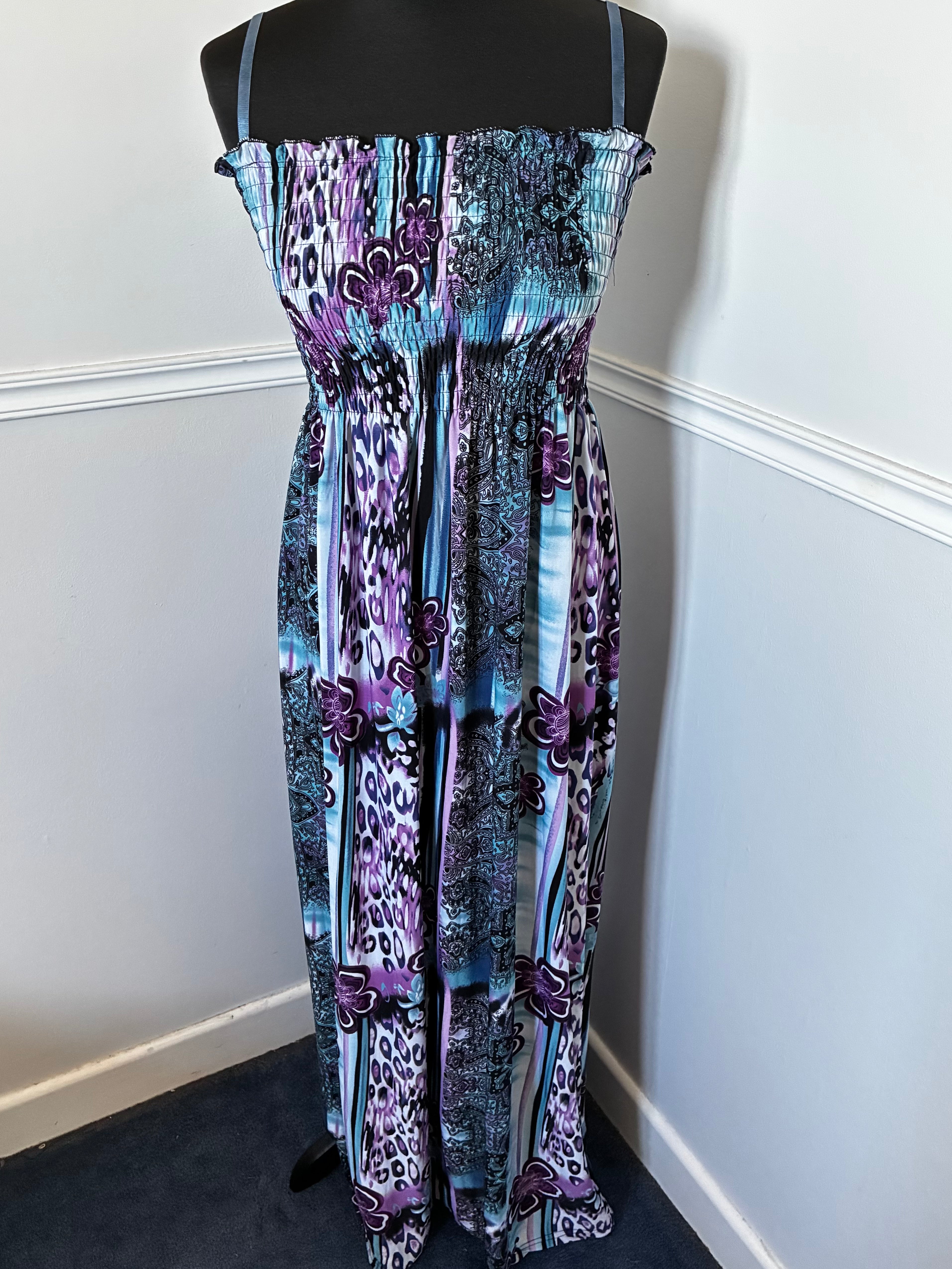 Purple/blue flower dress