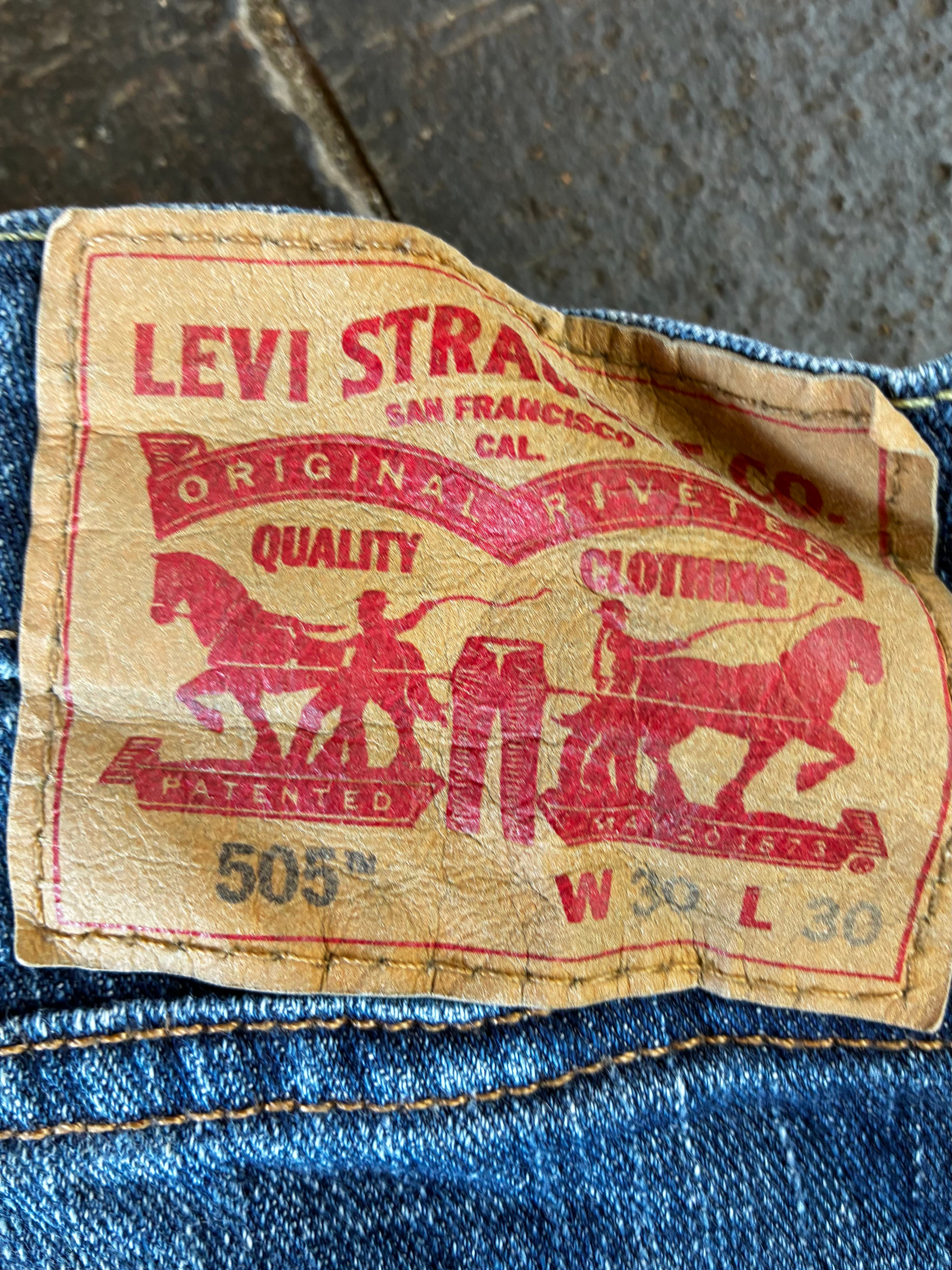 Vintage Levi's 505, Dark Blue, W30, L30