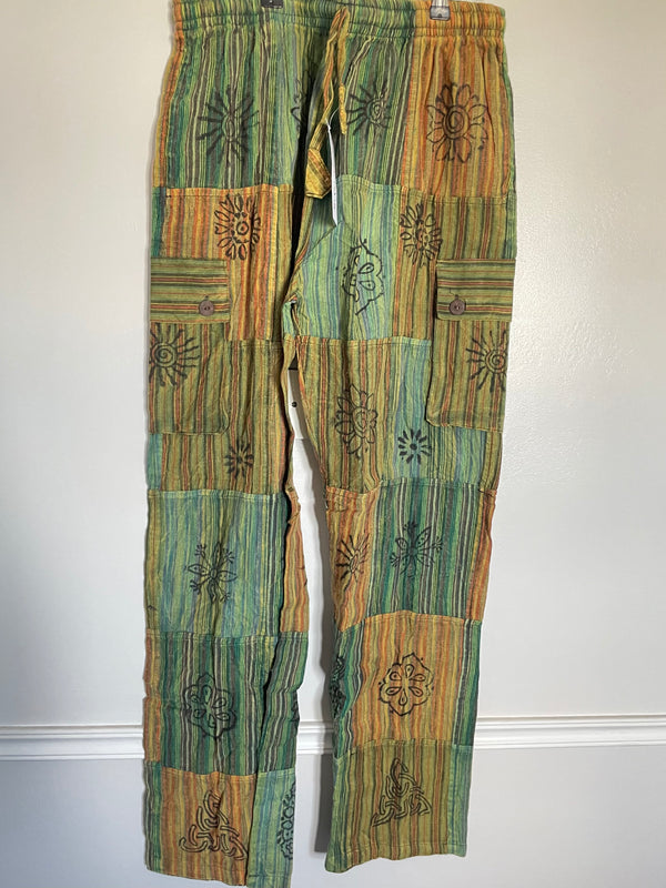 Patchwork Cargo Trousers, XL