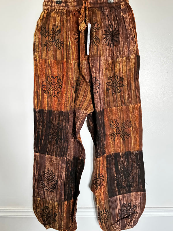Patchwork Harem Trousers, XXL