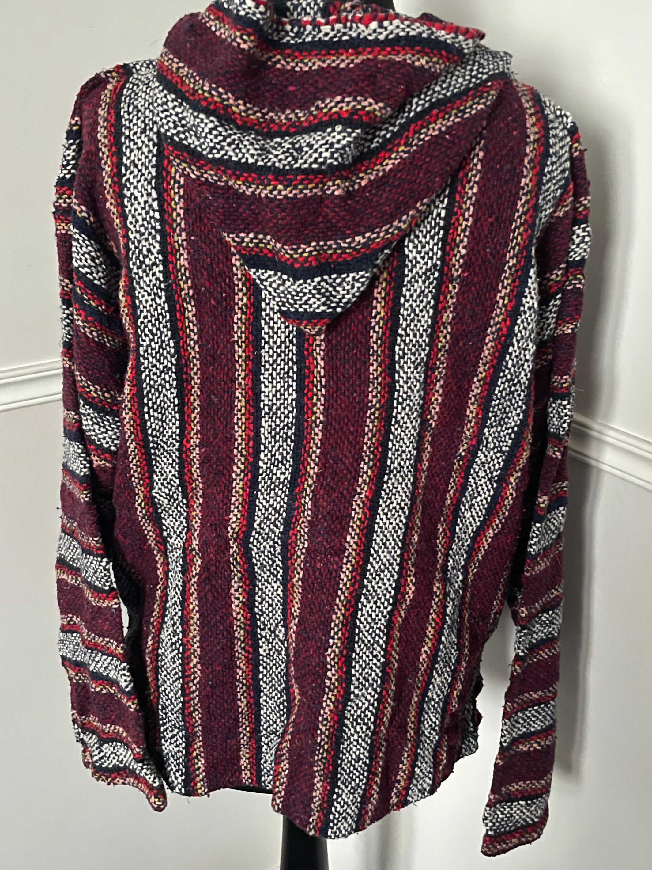 Red/Grey Baja Hoodie, L