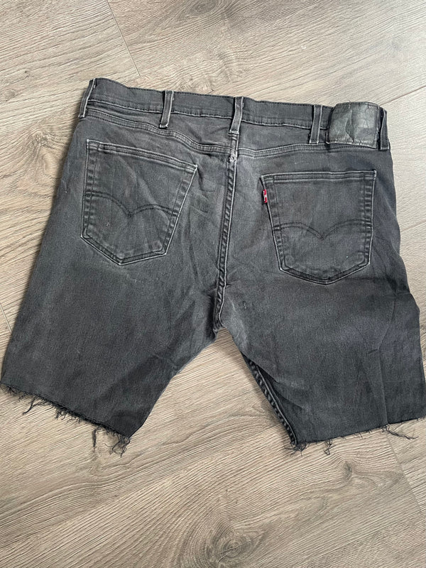Vintage Up-cycled 512 Levi's Shorts, Black, W40 L9.5