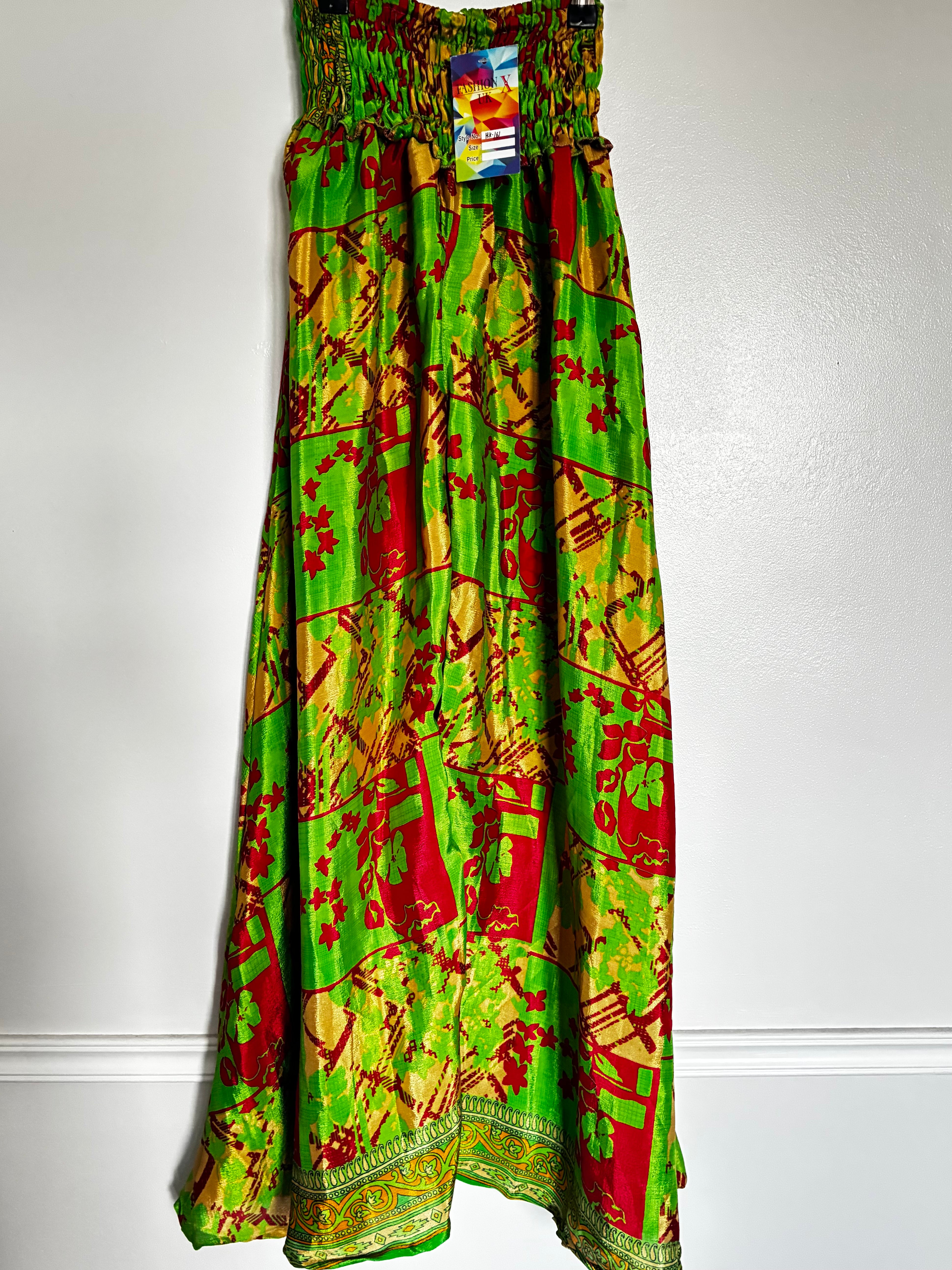 Sari Silk Wide Leg Trousers