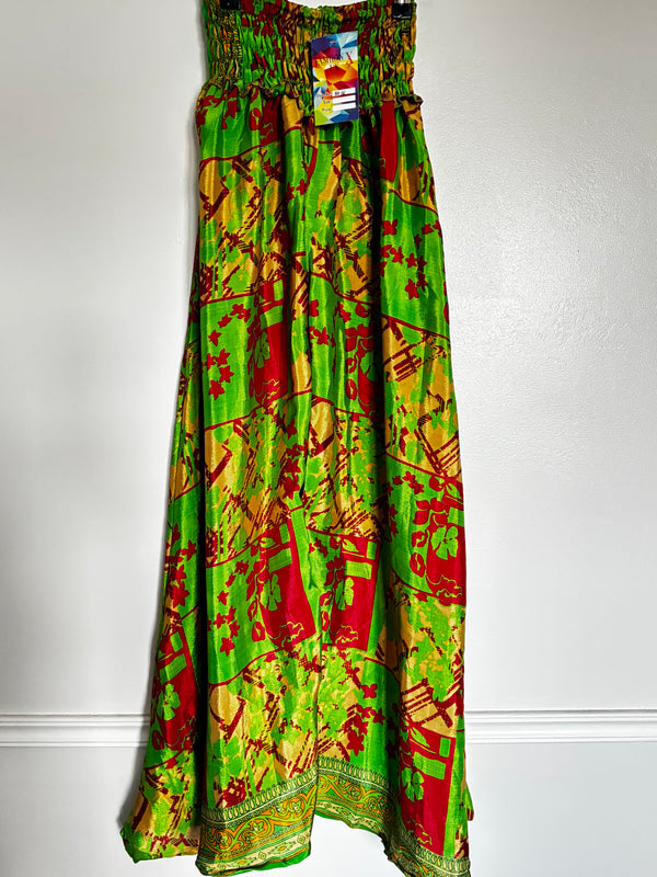 Sari Silk Wide Leg Trousers